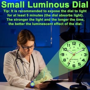 Waterproof Watch for Women 24 Hour Time Dial - Image 2