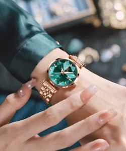 Watches Simple Rose Gold Stainless Steel Watch Waterproof Quartz Date - Image 3